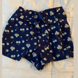 Flowy sunflower shorts